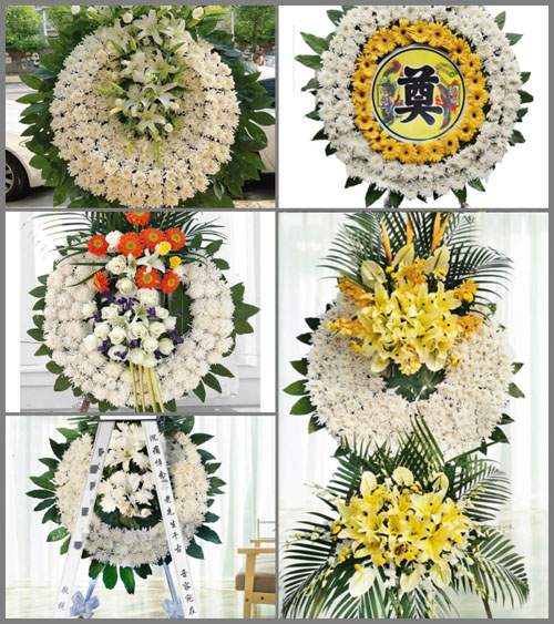山西晋中榆次区张庆乡王家堡村花圈速递